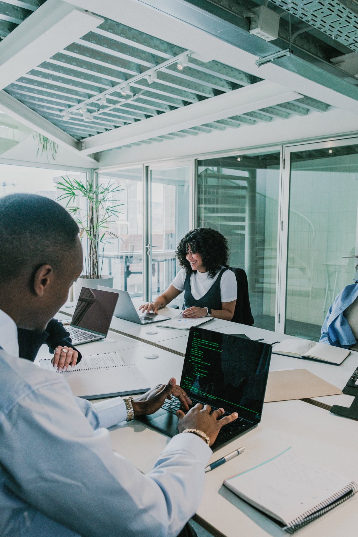 Cool Corporate Team Working in an Office